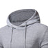 Luexco Men's Casual Pullover Slim Fit Hoodie Urban Mode Gray Top