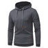 Luexco Men's Casual Pullover Slim Fit Hoodie Urban Mode Gray