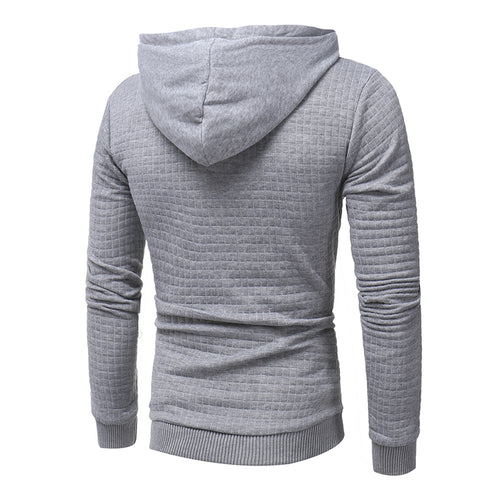 Luexco Men's Casual Pullover Slim Fit Hoodie Urban Mode Back