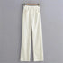 Luexco Women's Wide Leg Jeans High Waist White