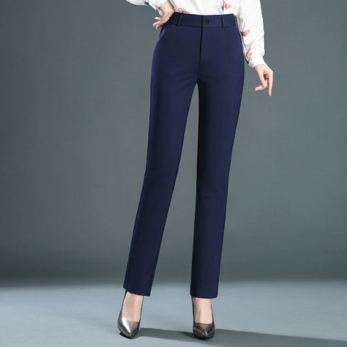 Luexco Women's Pencil Pants Slimming Stretch Navy