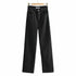 Luexco Women's Wide Leg Jeans High Waist Black