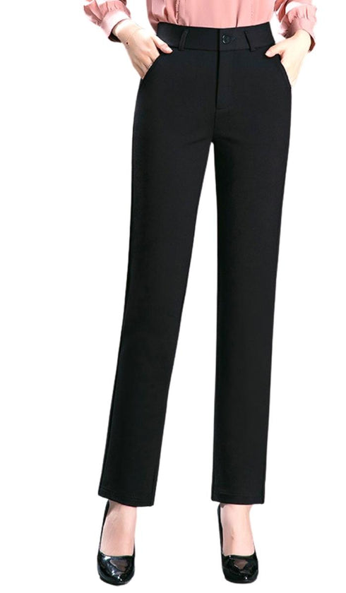 Luexco Women's Pencil Pants Slimming Stretch Black